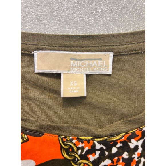 Michael Kors XS Long Sleeve Shirt Chain Print size XS - Picture 4 of 5